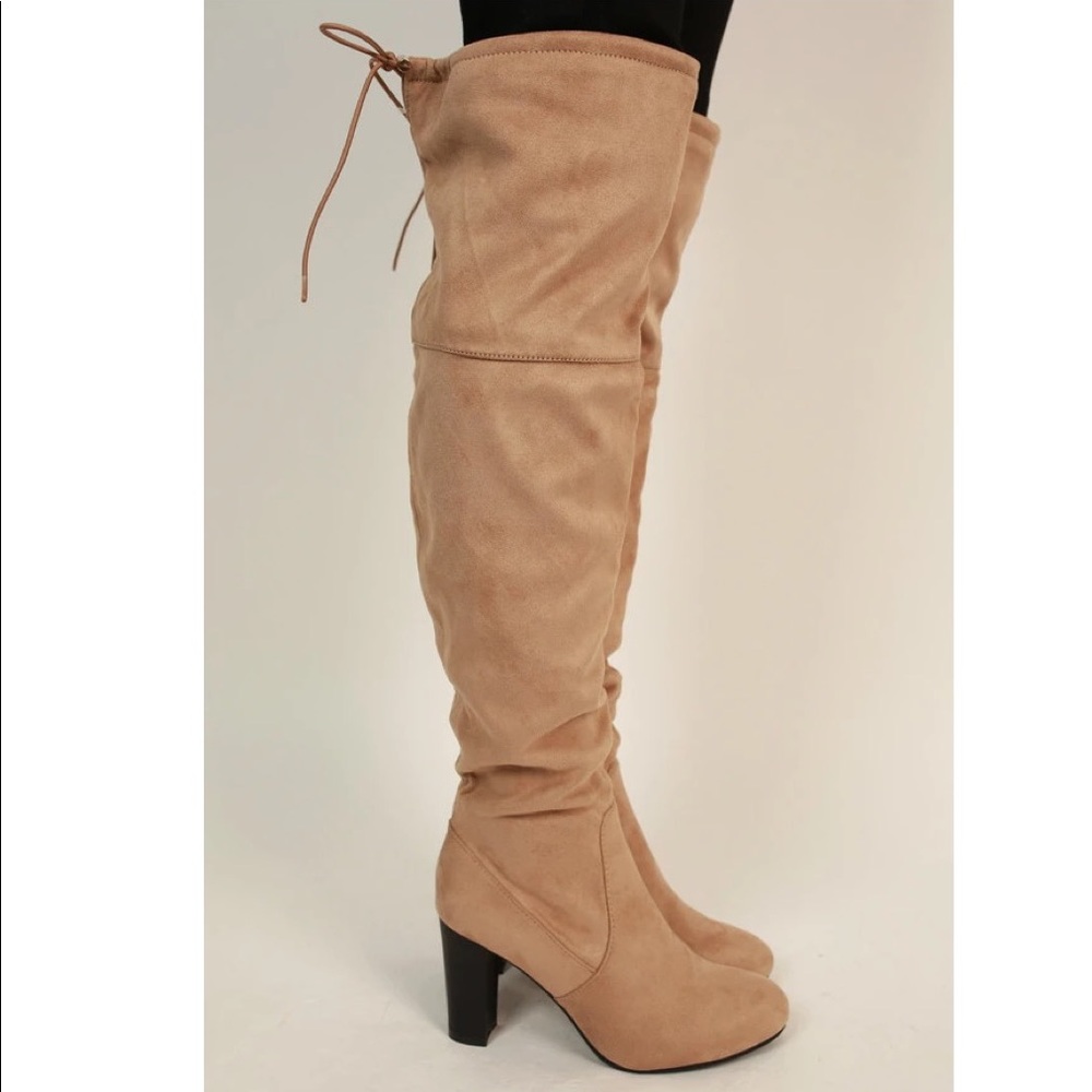 Taupe Faux suede Otk